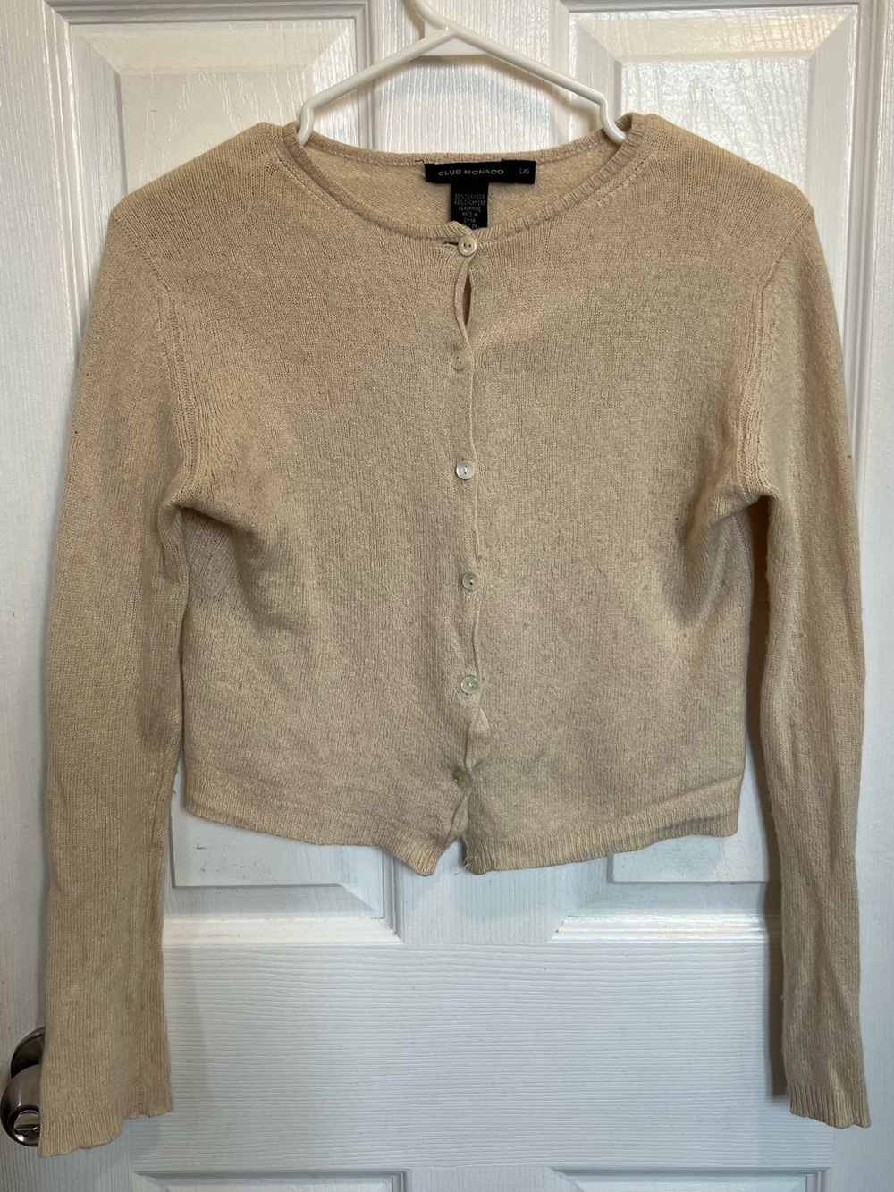 Club Monaco Silk & Cashmere Cardigan — Shrunken Fit XS/S